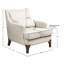Comfortable Cream Arm Chair With Cozy Polyester Upholstery Perfect For Living Room Elegance