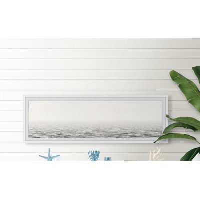 «White Panoramic Sea» par Marmont Hill - reproduction de cadre photo sur papier