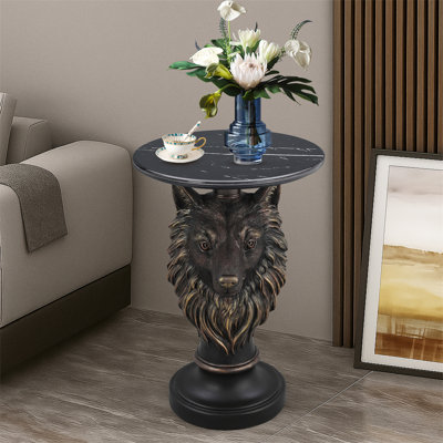 Table d'appoint tête de loup