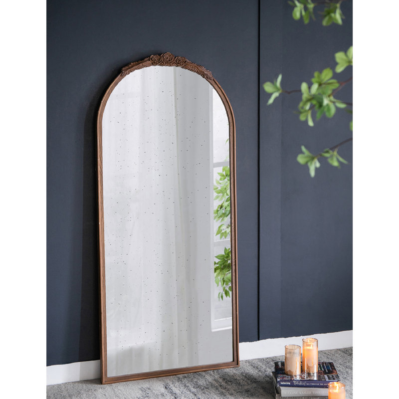 Miroir décoratif Langosta Bingley, Brun, H 65 po x l 29,5 po