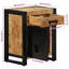 Amenata 40cm W Iron Bedside Table