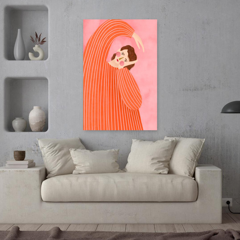 Art contemporain, art contemporain abstrait, H 36 po x l 24 po