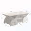 Table basse de coin arrondie avec tablettes ouvertes-60997058