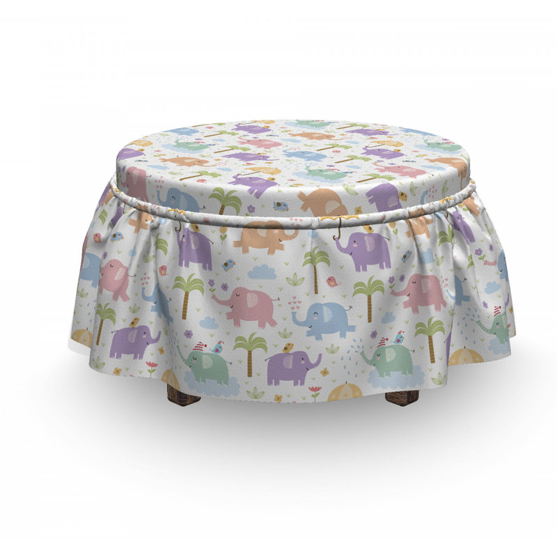 Housse pour repose-pieds childish jungle animal