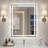 LED Rectangular Bathroom Mirror, Adjustable Light, Anti-fog Glass-30318876