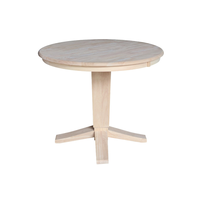 Grachan Ronund Top Dropleaf Dining Table, 29.9"H x 36"L x 36"W