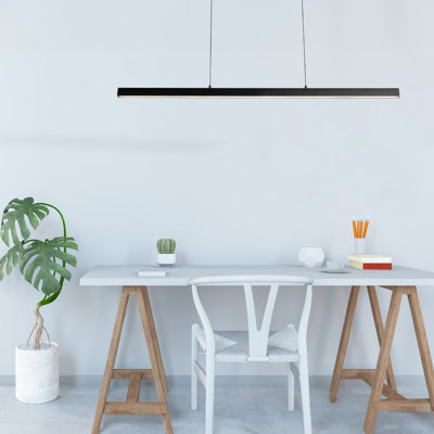 Clintin 1 - Light Black LED Kitchen Island Pendant