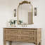 Grand miroir de salle de bain décoratif antique brun arqué 30 po x 36 po Enville -1004701445-1004701448