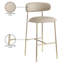 Tabouret de bar rembourré en cuir Lupita-840074833-840074834