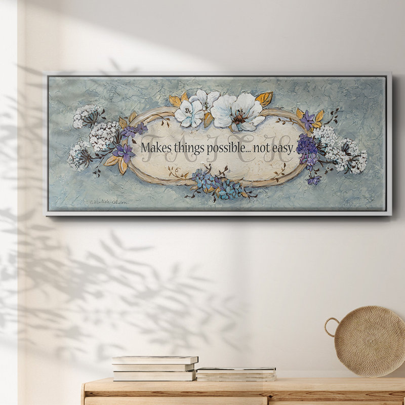 Faith - toile encadrée, H 12 po x l 30 po