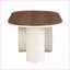 Table basse 47,24 po ovale en métal blanc pour le salon, peu encombrante avec rangement et facile à assembler-1541455672