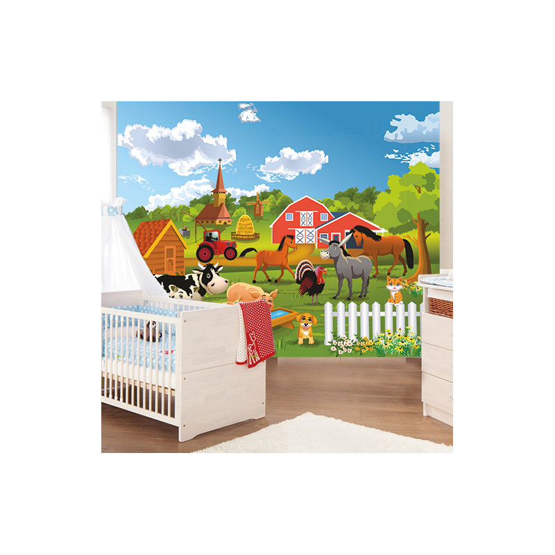 Farm 18.45m x 50cm 7 Piece Wallpaper Panel
