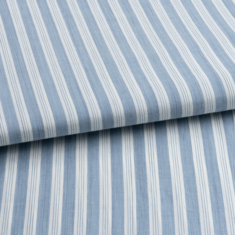 Simons French Blue Stripe Duvet Cover, Full/Queen Duvet Cover