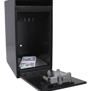 Coffre-fort en acier de 27 pieds cubes avec serrure sécurisée et dimensions extérieures de 9 po x 6 po et 12 po pour deux portes