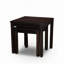 Ensemble de 2 tables gigognes en eucalyptus