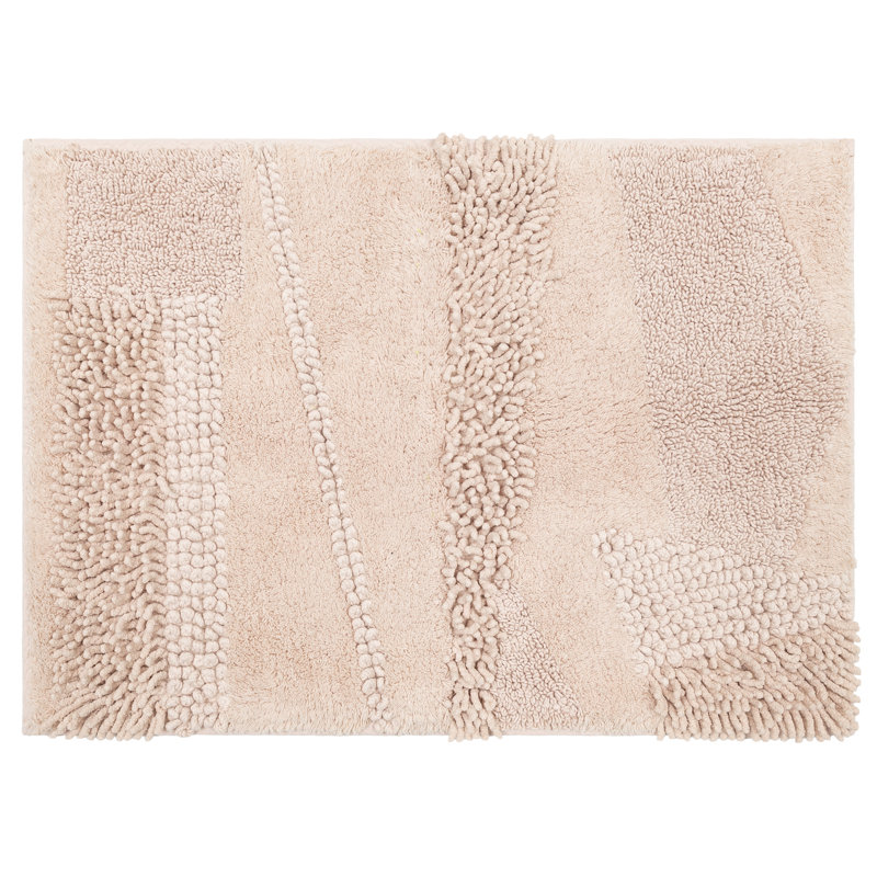 Tapis de bain lavable à la machine antidérapant Laverne, L 24 po x L 60 po, Rosé