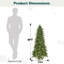 Arbre de Noël épinette vert pré-éclairé-430516402