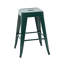 24 tabourets de bar en métal sans dossier de 24 pouces, de 4, assemblage facile, espace pour îlot de cuisine, salle à manger - imperméable et déformable - matériau détachable, structure robuste