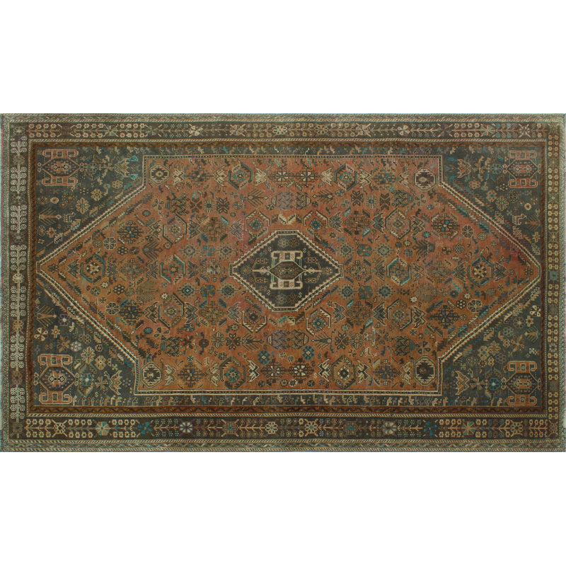 Keandra One-of-a-Kind 5'11" X 9'2" 1980s Wool Area Rug in Brown
