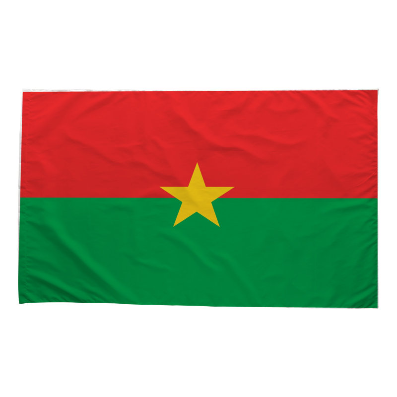 Drapeau du Burkina Faso — Drapeau extérieur, 36" H x 60" W