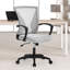 Fauteuil de bureau ergonomique à hauteur réglable et pivotant avec accoudoir lombaire pour bureau personnel-1314035657