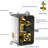 Matte Black Ceiling Mounted Shower System: 12 Inch Square & Handheld Tub Assembly: 12" Rainfall, Spout-118034444
