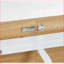 Table basse moderne à économie d'espace avec plateau en panneau de fibres à densité moyenne et pieds en métal - Longueur facile à nettoyer et réglable-1973402462-1973402458