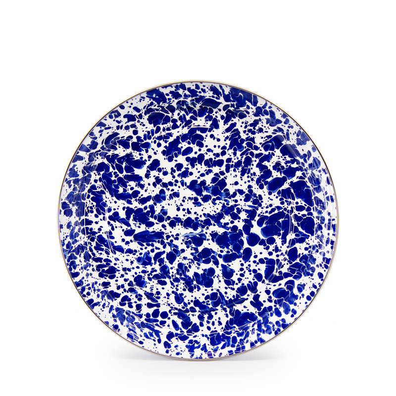 Cobalt Swirl Earthenware Platter