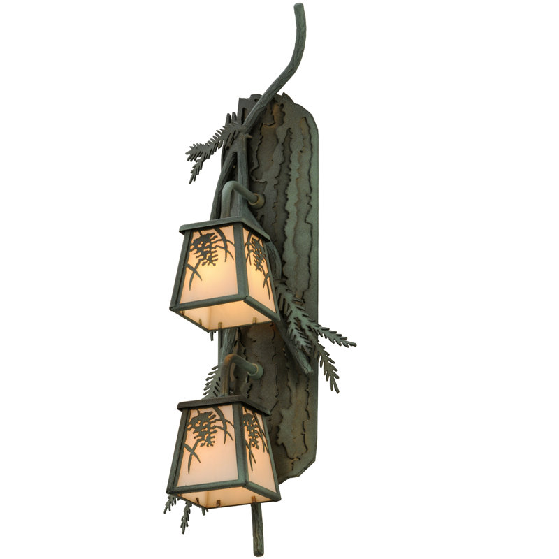 Luminaire à cloison d'extérieur 2 lumières
