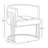 25'' Wide Velvet Barrel Single Chair-1841050159-1841050157