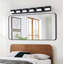 6-Light Contemporary LED Vanity Light with 6000K Daylight Brightness Matte Black-129899815-129899817-129899822-129899825