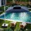 Parasol de patio extérieur carré douillet 10 pi Gentle Chic-85856852