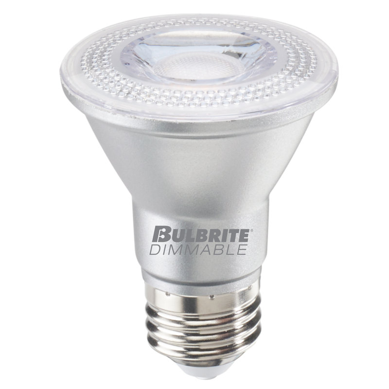6,5 watts (équivalent 50 watts), DEL PAR20, intensité variable, ampoule blanc chaud (2 700 K) E26 / culot moyen (standard)