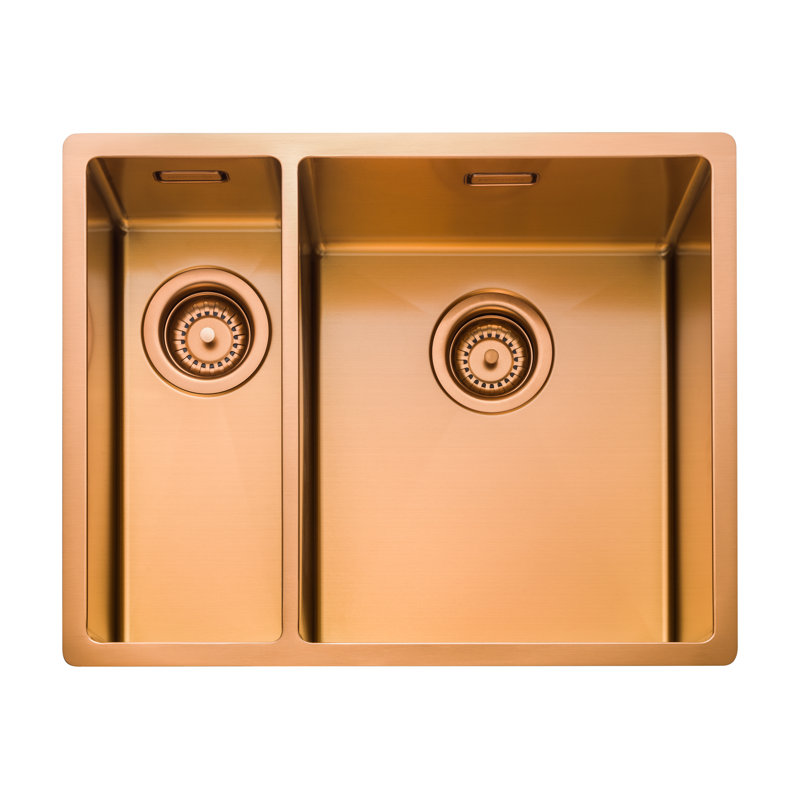 1.5 Bowl Undermount/Inset Kitchen Sink, Copper