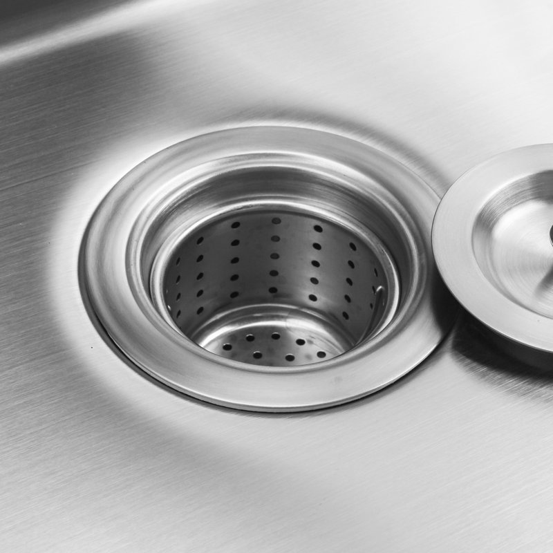 30" Kitchen Sink Undermount - 304 Stainless Steel With Integrated Ledge And Commercial Grade Brushed Finished 30 Inch Single Bowl High-Performance Materials