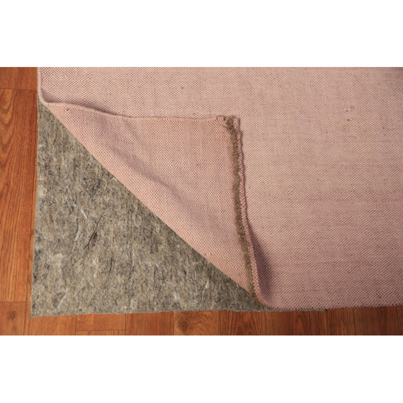 Tapis oriental en laine rayé Kilim 9 x 12