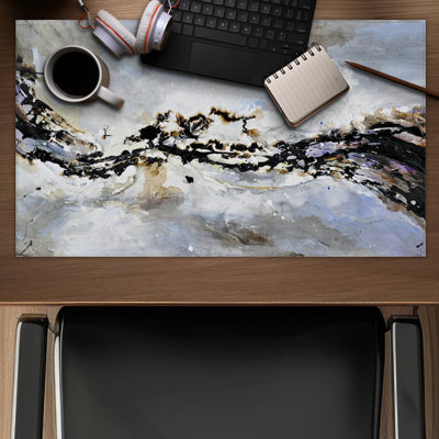 Texturized abstract wave - 14.00"x24.25" Desk mat