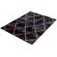 Tapis bleu marine / rouge Stigall-484237001
