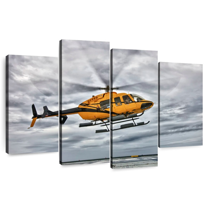 Hélicoptère Mehar Bell 407, H 22 po x l 36 po