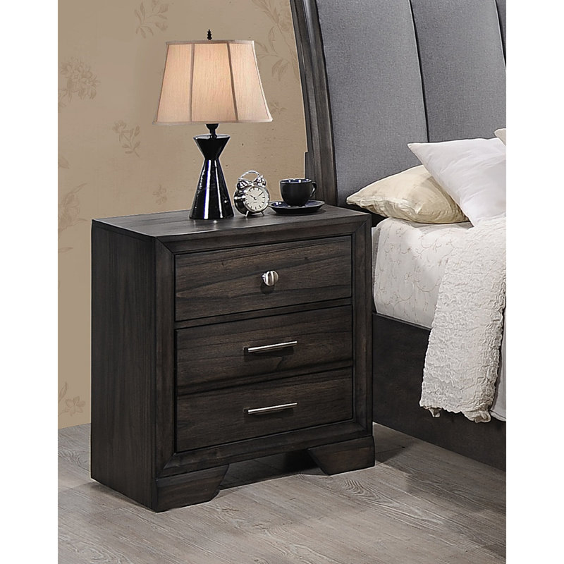 Table de chevet 2 tiroirs 1pc