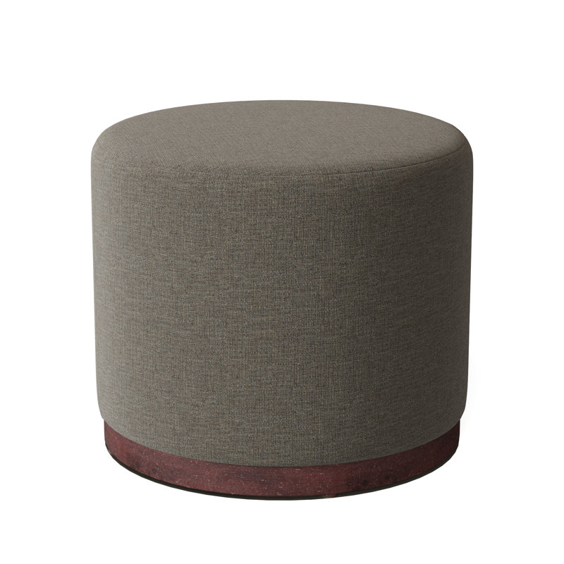Corbin 18.5" Wide Round Standard Ottoman, Montego Bay, 3127 Mist