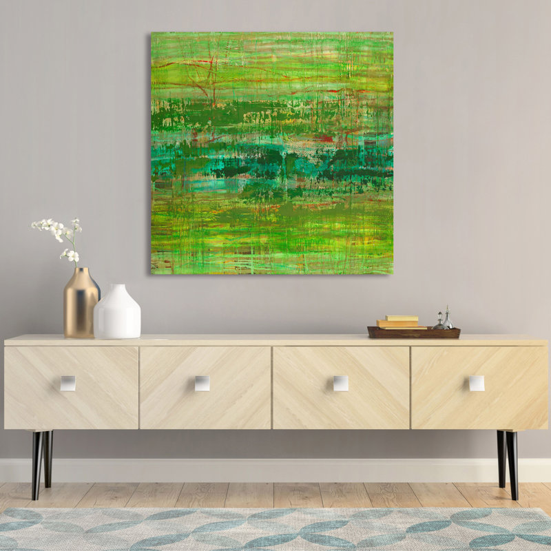 Monochrome Jungla by Lucas - Wrapped Canvas Print, 70cm H x 70cm W x 4cm D