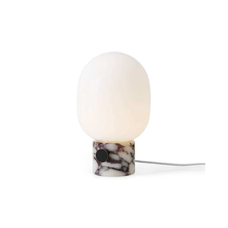 JWDA LED Table Lamp, Calacatta Viola Marble, 12.6" H x 7.5" W