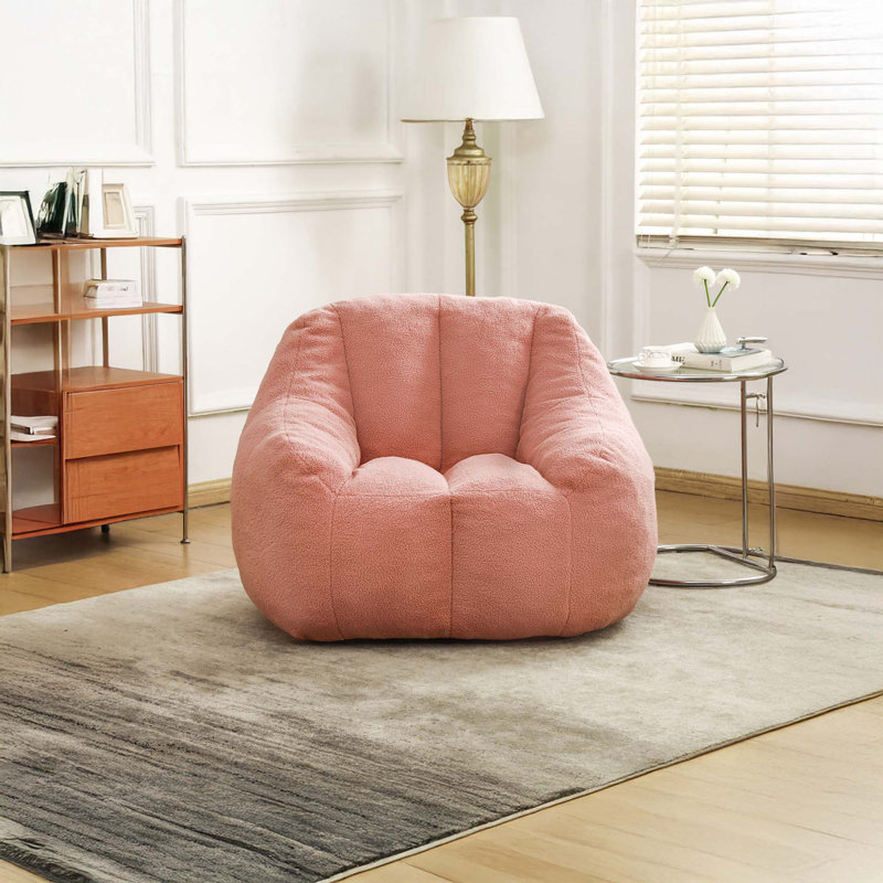 Fauteuil à billes Fluffy Fluffy, Ourson rose