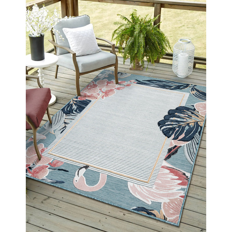 Troutville Floral Indoor / Outdoor Area Rug, Rectangle 160 x 230cm