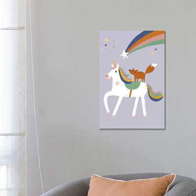 Baby Animal Menagerie IV 1 Piece Wrapped Canvas Painting
