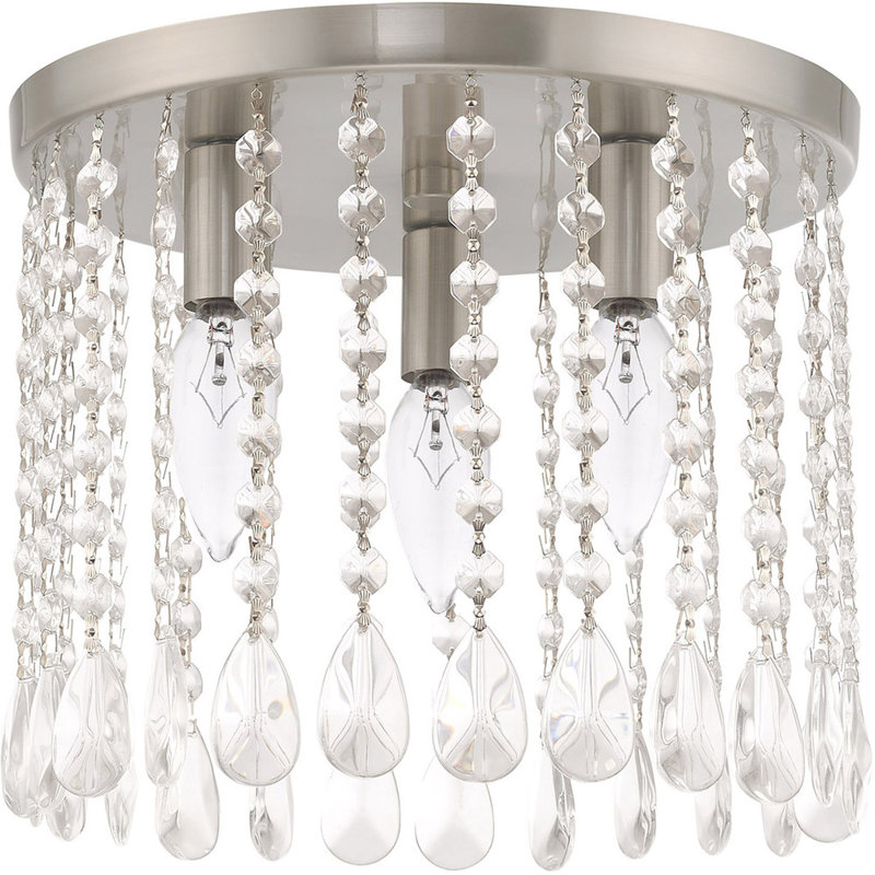 Plafonnier encastré en cristal Burnsville