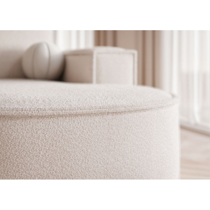 6 Seater Corner Sectional, Ivory