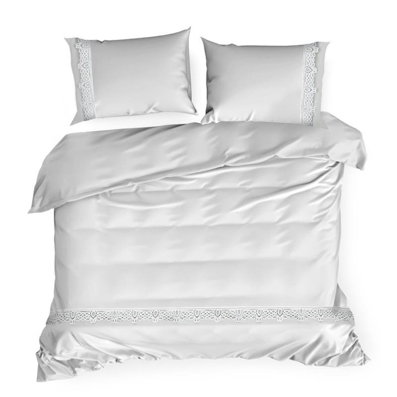 Absidy Solid Colour Duvet Cover Set with Pillowcases, 200 x 220cm - 2 Standard Pillowcases