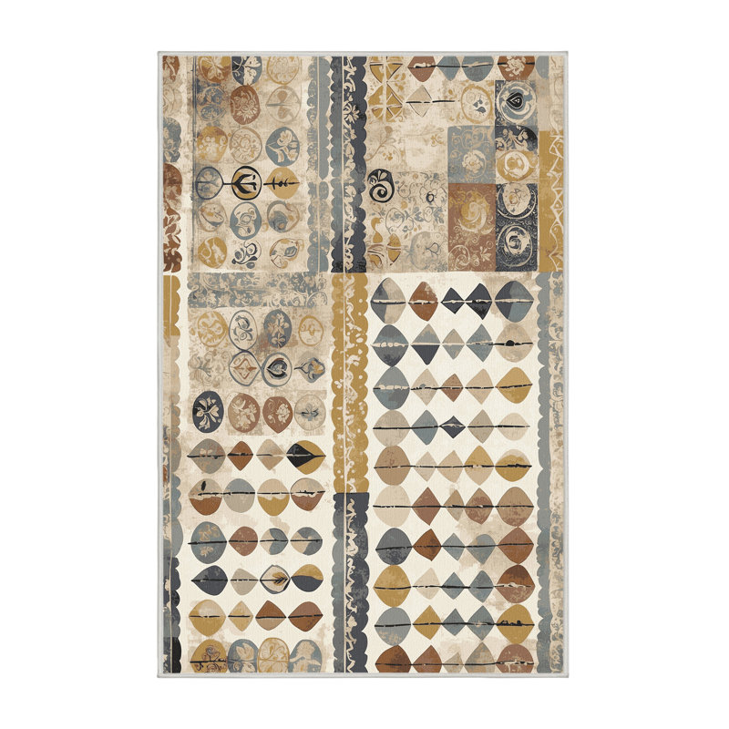 Retro Ripple Rug, Rectangle 6' x 9'